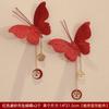 Accesorios de Decoración para Habitación de Boda Habitación de Casa Nueva Sala de Estar Flores Pequeñas Mariposa Vestir Libro Rojo Pequeño para Hombres y Mujeres Piezas de Fotos Adorno