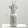 Shumen Vintage Estilo Sedoso Cerâmica Decoração Vaso de Flores Secas Entrada Sala de Estar Pousada Ornamentos de Flores Luxo Leve de Alta Qualidade