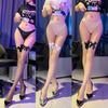 Medias Sexys para Mujer, Deseo Puro Sexy, Lazo, Medias Blancas, Medias de Red, Ultra-delgadas, JK, Hasta la Rodilla, Calcetines Ultra-delgados para Pierna