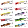 10 cores Nova isca Popa 8cm 10,7g e-commerce equipamento de pesca Anzol 6# Isca plástica
