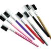 Urgente tubo de aluminio cepillado de doble uso peine para cejas cepillo para cejas cepillo para cejas embalaje independiente multicolor opcional