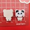 Dibujos Animados Transparente Personaje Café Comida Juguete Panda Resina Accesorios DIY Funda para Teléfono Horquilla Pinza para el Cabello Vaso de Agua Accesorio Pegatinas