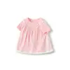 Camiseta de Manga Corta para Bebé Niña Balabala Top Ropa Nueva de Verano 2024 Dulce, a la Moda, Linda y Elegante