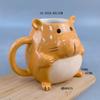 Caneca de Cerâmica Capivara Copo de Água Capivara Copo de Café para Café da Manhã Leite Doméstico Design de Nicho Ouriço