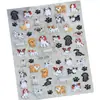 Pegatinas Estéreo en Relieve para Uñas Ins Corazón Perro Lindo Gato Lindo Patrón DIY Estilo Japonés Dibujos Animados 3D En Stock