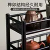 Prateleira de exibição para mesa, pequeno suporte para xícaras de chá, prateleira de armazenamento espessa para conjunto de chá, suporte de exibição para bules Yixing, suporte de exibição decorativo estilo chinês