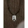 Nuevo Collar de Cuerda Trenzada Pájaro Jacinto Estilo Retro Nicho Diseño Simple de Moda Colgante Cadena de Suéter de Lujo Personalizado