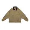 Chaqueta Elegante de Lujo Ligero Estilo Granja "Sensación a Lino" con Cremallera Yutang para Hombres y Mujeres, Ropa Exterior de Corte Holgado para Otoño e Invierno