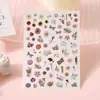 Arte de Uñas Rosa Estilo Japonés Rosa Dibujo Animado Amor Pegatina para Manicura Pegatina Adhesiva para Uñas Joyería