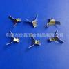 Fábrica de Estampado Dongguan Pieza de Contacto de Electrodo Positivo Ag13 Material de Bronce Fosforoso Lado de la Pieza de Electrodo Positivo con Tarjeta Placa de Cobre de Resorte de Electrodo Positivo
