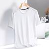 Hong Kong camelo gelo seda camiseta de manga curta verão masculino malha respirável secagem rápida solta legal esportes casual camiseta
