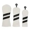 Venta Caliente Cubierta Rayada en Blanco para Palo de Golf Madera Tapa para Palo de Golf Accesorios Suministros de Golf Cubierta para Palo de Golf