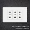 Comercio Exterior Europeo y Americano Multifuncional Italiano Ignífugo Doble Toma USB Tipo 118 Interruptor de Pared Oculto Blanco