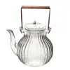 Tetera de Lujo Ligero Vidrio Hogareño Gran Capacidad Olla para Té Aromático Juego de Borosilicato Alto Tetera Hervidora Juego de Té Olla de Tapa de Crisantemo