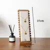 Soporte de exhibición de collar desmontable de bambú y madera en stock, colgador de joyería para cadena de clavícula, expositor de collares, soporte para accesorios de fotografía y transmisión en vivo
