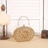 Bolso de noche con diseño de girasoles y explosiones transfronterizas, bolso de mano para banquetes, bolso de noche con incrustaciones de diamantes, bolso de fiesta europeo y americano.