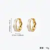 Brincos Irregulares de Círculo Esmaltados Brancos para Mulheres, Presilhas de Orelha de Luxo Leve de Alta Qualidade, Novos Acessórios de Orelha Elegantes de Estilo Nicho 2026