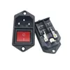 Conector de alimentación de CA Ac-008 con interruptor Conector de CA en forma de pin dos en uno