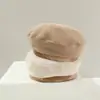Chapéu de Menina Outono e Inverno Boina Infantil Primavera e Outono Masculino e Feminino Boné de Broto Bonito para Meninas Tesouro Feminino Quente Moda