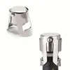 Tapón de Acero Inoxidable para Botella de Champaña Sellador Reutilizable para Vino Espumoso Conservador de Vino a Prueba de Fugas Para Barra Casera Fiesta Almacenamiento de Vino