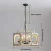 Lámpara de araña vintage de madera maciza estilo country americano francés con acabado envejecido para iluminación de sala de estar y comedor de villa dúplex