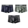 Venta al por mayor de ropa interior estampada de algodón multicolor para hombre HuaJielong, bóxers transpirables de cintura media para tallas grandes, disponibles para dropshipping