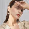 Brincos 2022 Novo Elegante Moda Pérola Design Gancho de Orelha Oco Diamante Brincos Diamante Completo Joias de Orelha