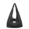Bolsa Grande da Moda para Mulheres 2025 Nova Tendência Bolsa de Ombro com Bolinhas Bolsa Tote de Grande Capacidade para Aula e Trajeto
