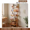 Estante para flores de balcón de madera maciza, estante de almacenamiento de varios niveles, estante de exhibición trapezoidal de pie/montado en la pared, pieza decorativa