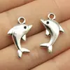 23X13Mm 1.7g Multicor DIY Acessórios para Joias Feitas à Mão Pingente de Animal Marinho Golfinho