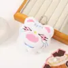 Nuevo peluche de expresión de dibujos animados divertido, muñeco llavero KT, colgante para mochila de estudiante, accesorio de regalo para parejas