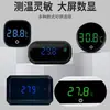 Termómetro para pecera mini transfronterizo con pantalla digital, indicador de temperatura LED externo para acuario