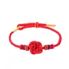 Pulsera de Hilo Rojo para Hombres y Mujeres en el Año del Caballo, Buena Suerte y Seguridad, Nudo de Amor Eterno, Cuerda Tejida al por Mayor Cuerda Hecha a Mano para DIY