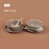 Conjunto de Louça Descartável Tigela de Casca de Arroz Tigela de Arroz Talheres de Camping Outdoor Pratos Utensílios Portátil Conjunto de Três ou Quatro Peças Doméstico