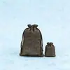 Bolsa de lino de imitación de punto de fábrica bolsa para joyas bolsa de regalo para joyas bolsa de brocado bolsa pequeña de tela bolsillo para manojo de pulseras de cuentas venta al por mayor