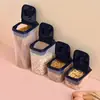 Pote de grãos espessado atacado pote de armazenamento de grãos doméstico cozinha selado lanche produtos secos caixa de armazenamento de nozes
