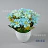Bonsai de Flor de Cerejeira de Outono Flor Artificial Decoração de Flores para Sala de Estar Planta Verde Planta em Vaso Layout de Balcão de Lobby de Hotel