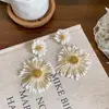Pendientes de Aro Redondos de Madera Marrón Bonitos Ciaire con un Toque Vintage Elegante y de Alta Gama, Pendientes Sencillos y Aretes