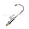 Aleación de Zinc Electrochapado Rana Grifo de Cocina Vertical Presurizado de Escritorio Grifo de Agua Fría Única
