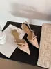 2026 Verano Nuevo Estilo Coreano Moda Versátil Punta Puntiaguda Tacón de Aguja Correa Sexy Tacón Alto Mocasines para Mujer