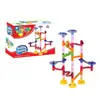 Brinquedo Infantil Blocos de Montar Educacional Iluminação Bola na Pista Labirinto Montável Tubo 3D Deslizante Presente DIY Presente Montagem