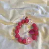 Lanyard para teléfono móvil cuerda corta para muñeca cadena de cuentas hecha a mano colgante portátil ins japonés y coreano mariposa colorida teléfono móvil