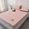 Nuevo Set de Tres Piezas de Sábanas Ajustables de Verano de Seda de Hielo y Látex Plegable para Estudiante de Dormitorio Individual Lavable a Máquina