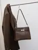Bolso de Piel Genuina Otoño e Invierno Nuevo Bolso de Mujer de Piel de Vaca 2025 Simple y Versátil Tendencia Diseño de Alta Gama Bolso de Hombro Cruzado