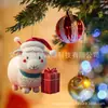 2024 Nuevo lindo cabrito de dibujos animados decoración de árbol de Navidad colgante Navidad acrílico plano regalo para el hogar