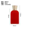 Botella de Perfume de Vidrio Flocado Personalizada 50ml Botella de Relleno de Perfume a Presión Botella de Perfume Transparente Botella Vacía con Spray de Presión