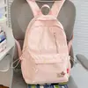 Mochila simple y versátil para estudiantes de secundaria y preparatoria, dulce y elegante, adecuada para ir a la escuela y viajar