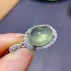 Pingente Pedra de Uva Natural Prata 925 Acabamento Fino Cravação, Pedra Principal 10*12mm, Suporte de Pedra de Uva Natural