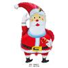 2026 Novo Balão de Filme de Alumínio de Natal Papai Noel Fosco Papai Noel Grande em Pé Balão de Bengala Doce