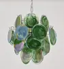 Lustre de Vidro Murano Transfronteiriço Francês Retrô de Alto Padrão para Sala de Jantar Luz de Luxo Leve Luminárias de Arte para Quarto